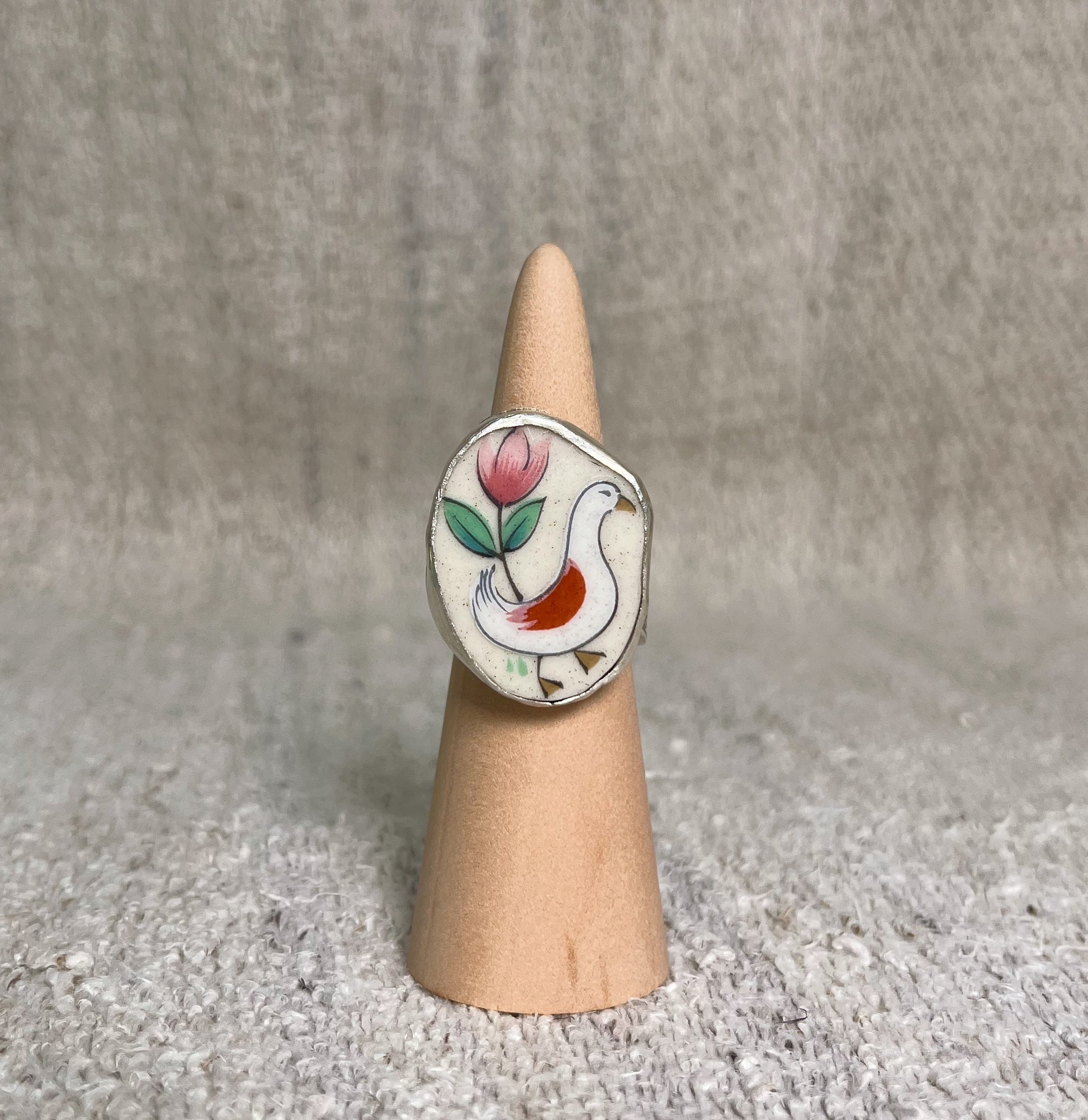 duck spoon ring